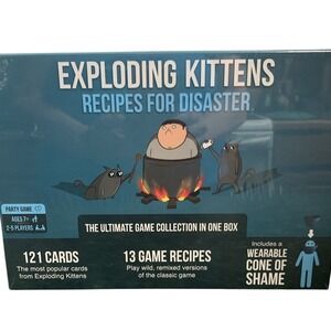 Exploding Kittens Recipes for Disaster Card Game 121 Cards 13 Game Modes NEW